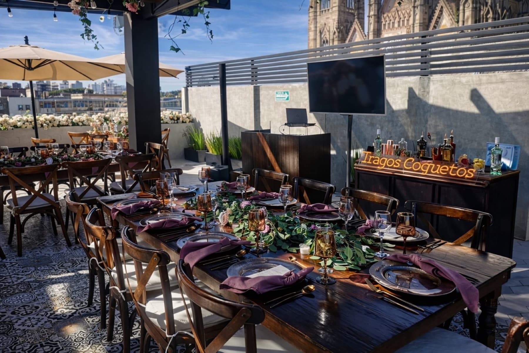 Coctel en rooftop · Guadalajara
